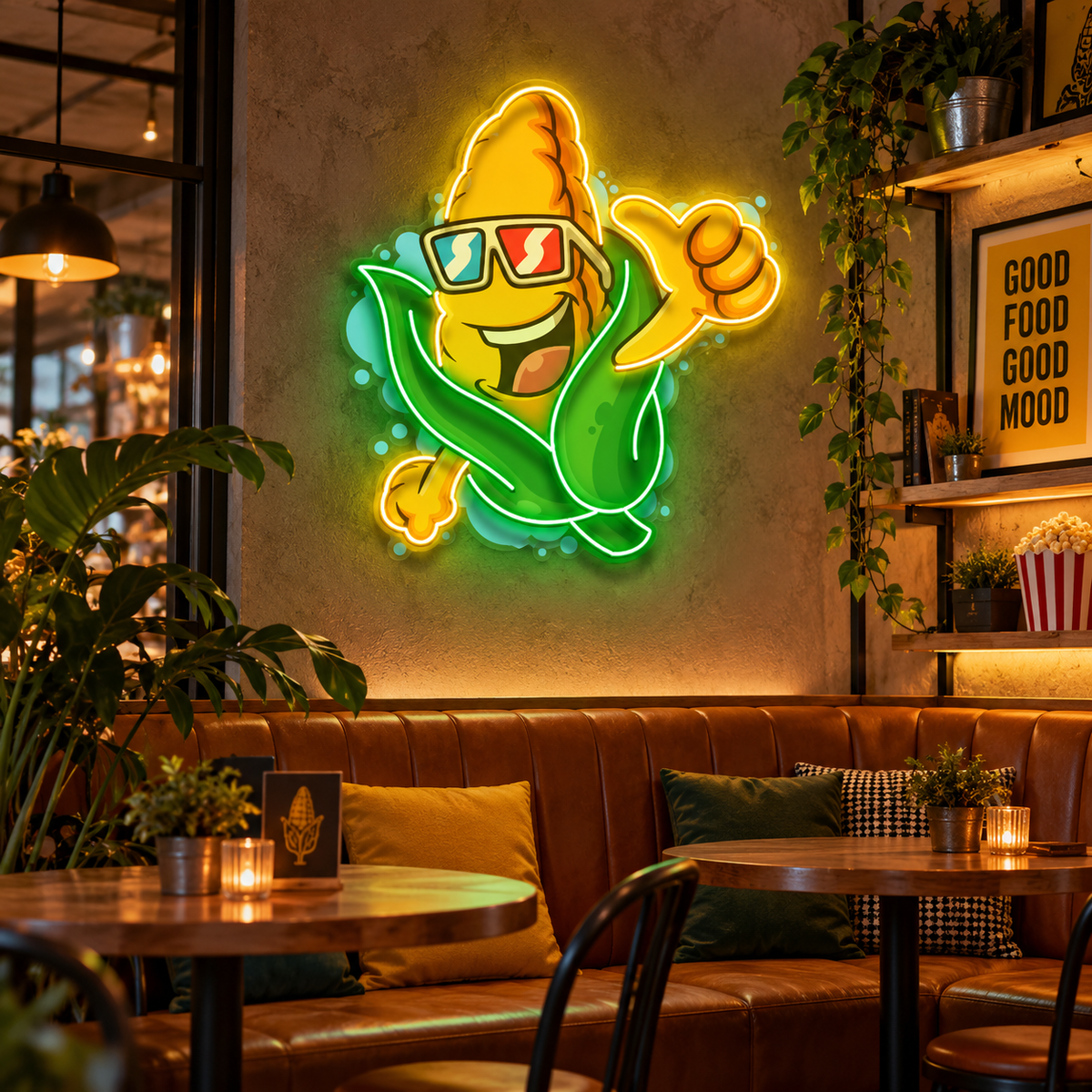 Cool Corn LED Neon Sign Light Pop Art