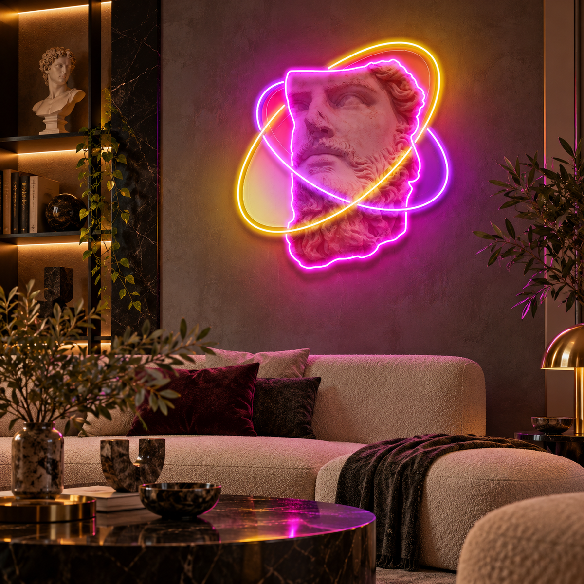 Colorful Sculpture Neon Acrylic Artwork