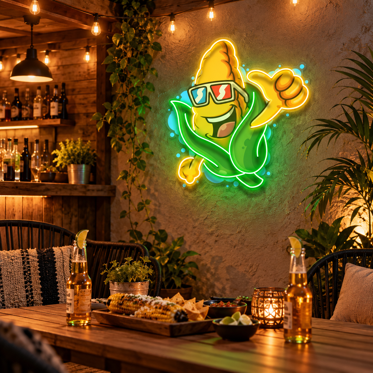 Cool Corn LED Neon Sign Light Pop Art