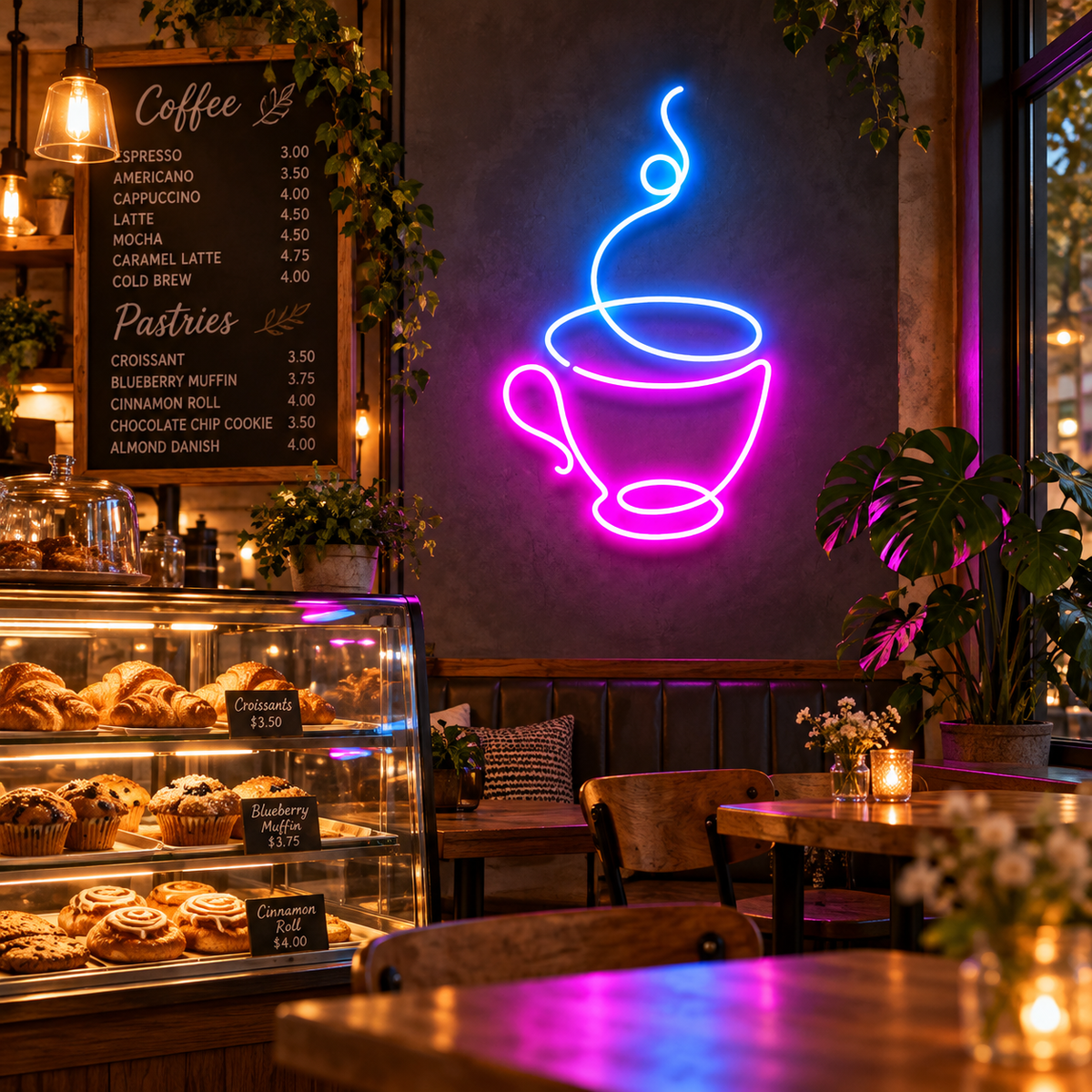 Coffee Cup Neon Sign