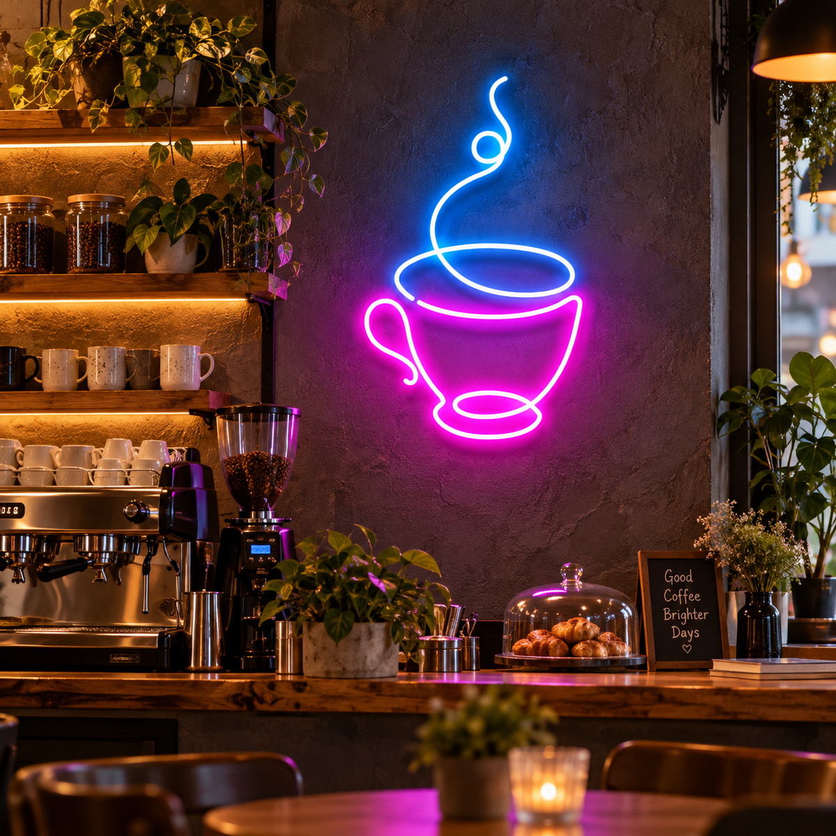 Coffee Cup Neon Sign