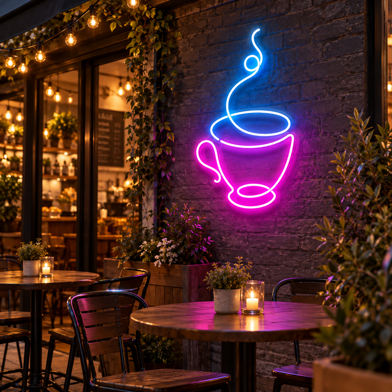 Coffee Cup Neon Sign