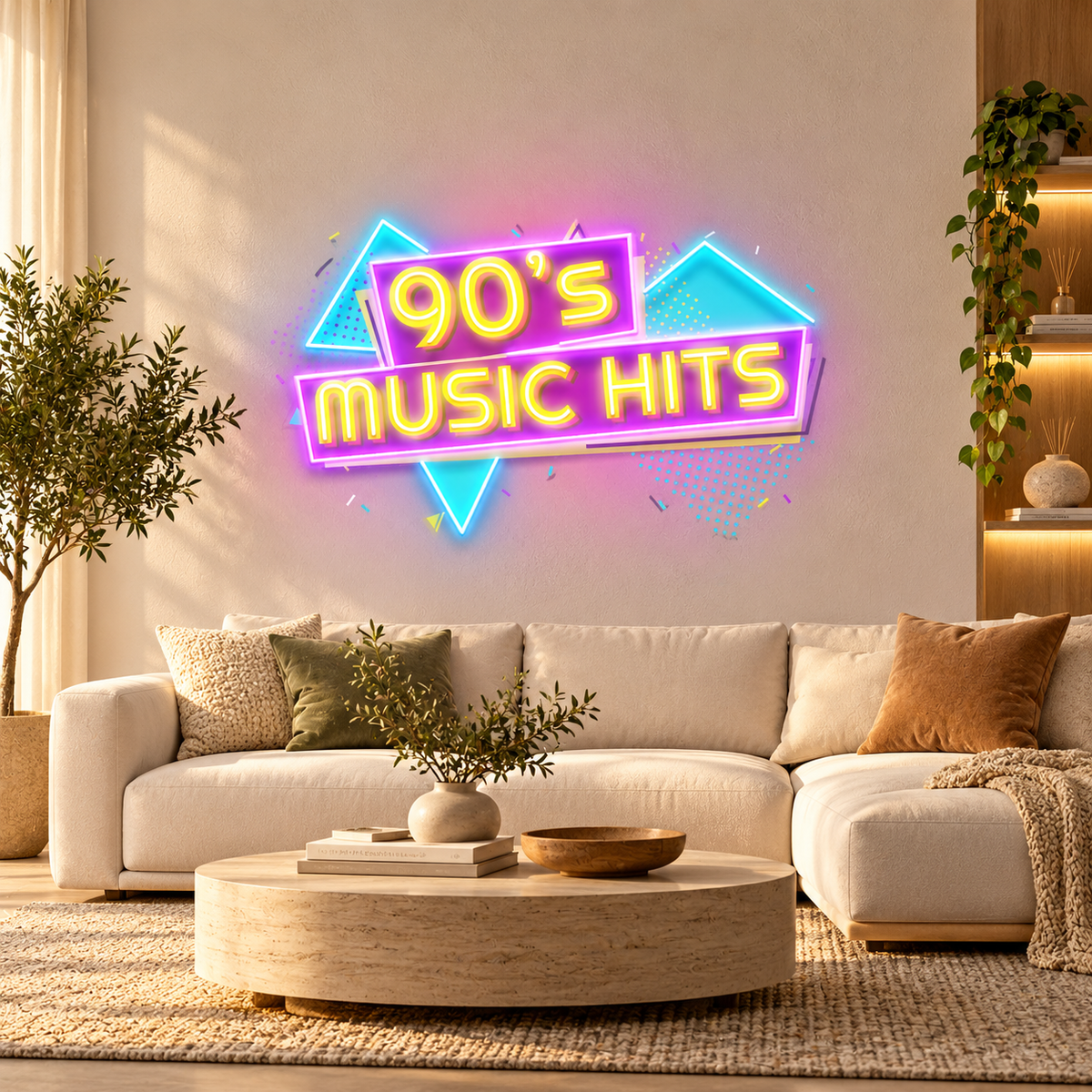90’s Music Hits LED Neon Acrylic Artwork