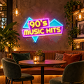 90’s Music Hits LED Neon Acrylic Artwork