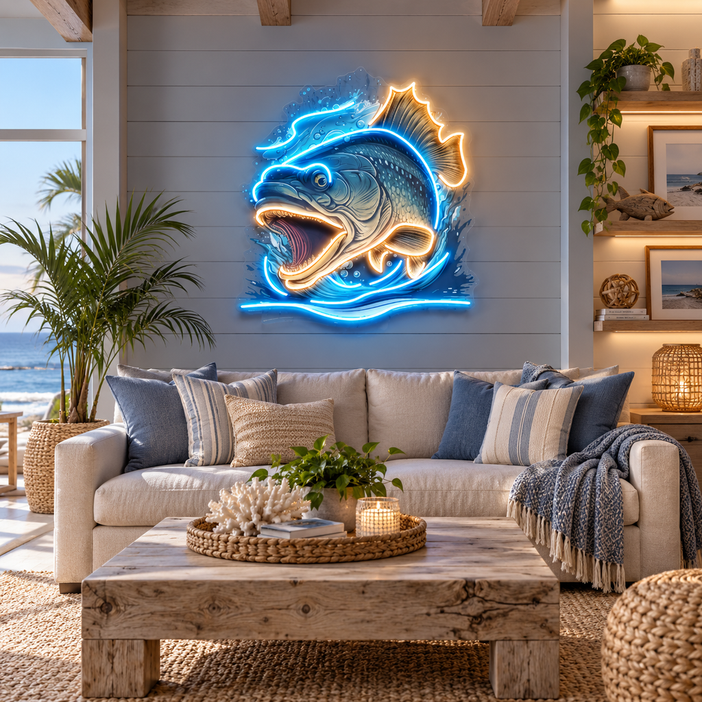 Aggressive Bass LED Neon Sign Light Pop Art
