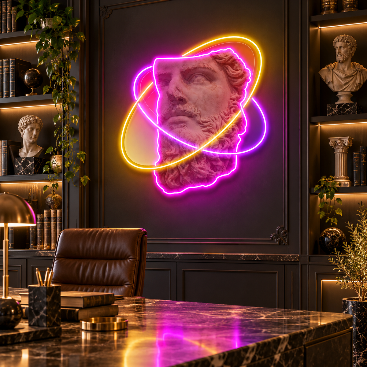 Colorful Sculpture Neon Acrylic Artwork