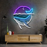 Blue Whale Ocean LED Neon Sign Light Pop Art