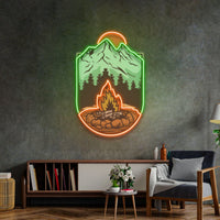 Campfire LED Neon Sign Light Pop Art