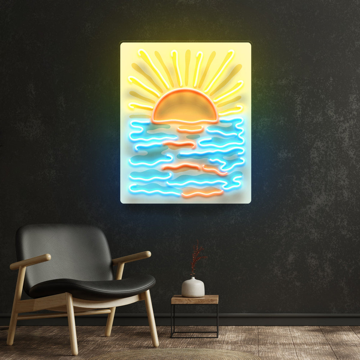 Coastal Rise LED Neon Sign Light Pop Art
