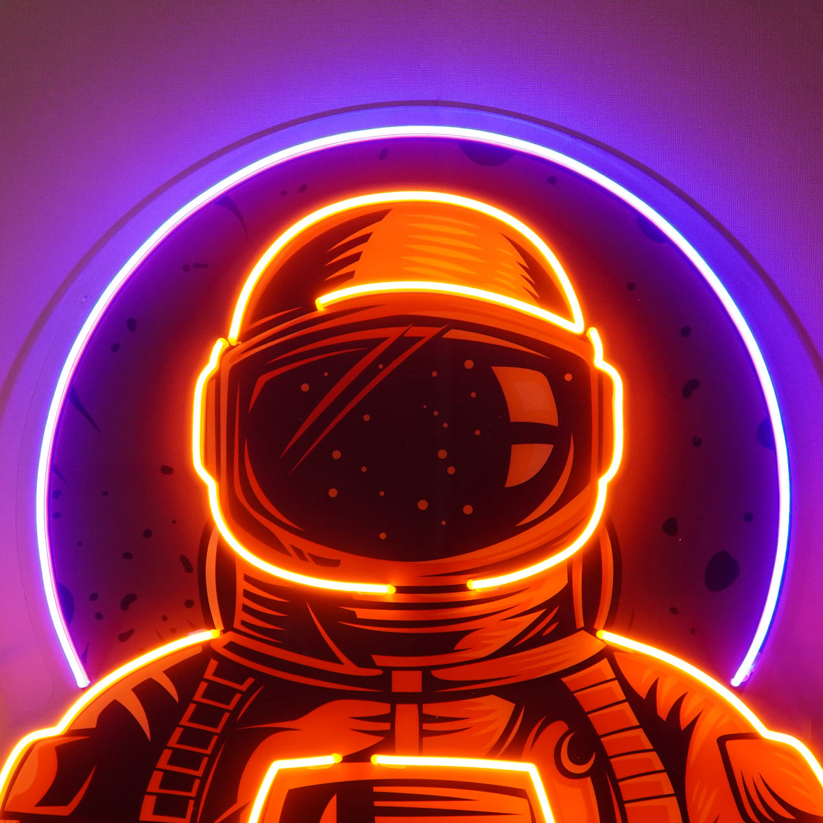 Astronaut Emblem Led Neon Acrylic Artwork