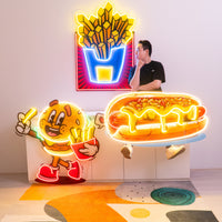 Chili Cheese Dog LED Neon Sign Light Pop Art