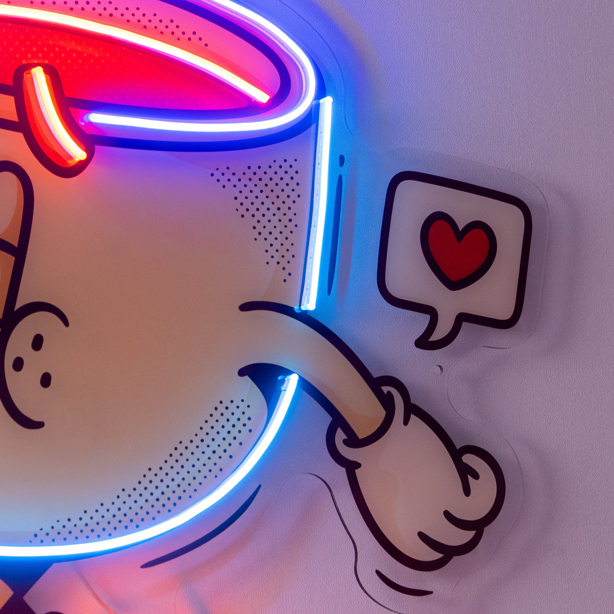 Coffee Cup Cute Trendy Retro LED Neon Sign Light Pop Art
