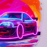 Colorful Car LED Neon Sign Light Pop Art