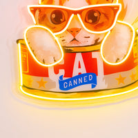 Cat Food LED Neon Sign Light Pop Art