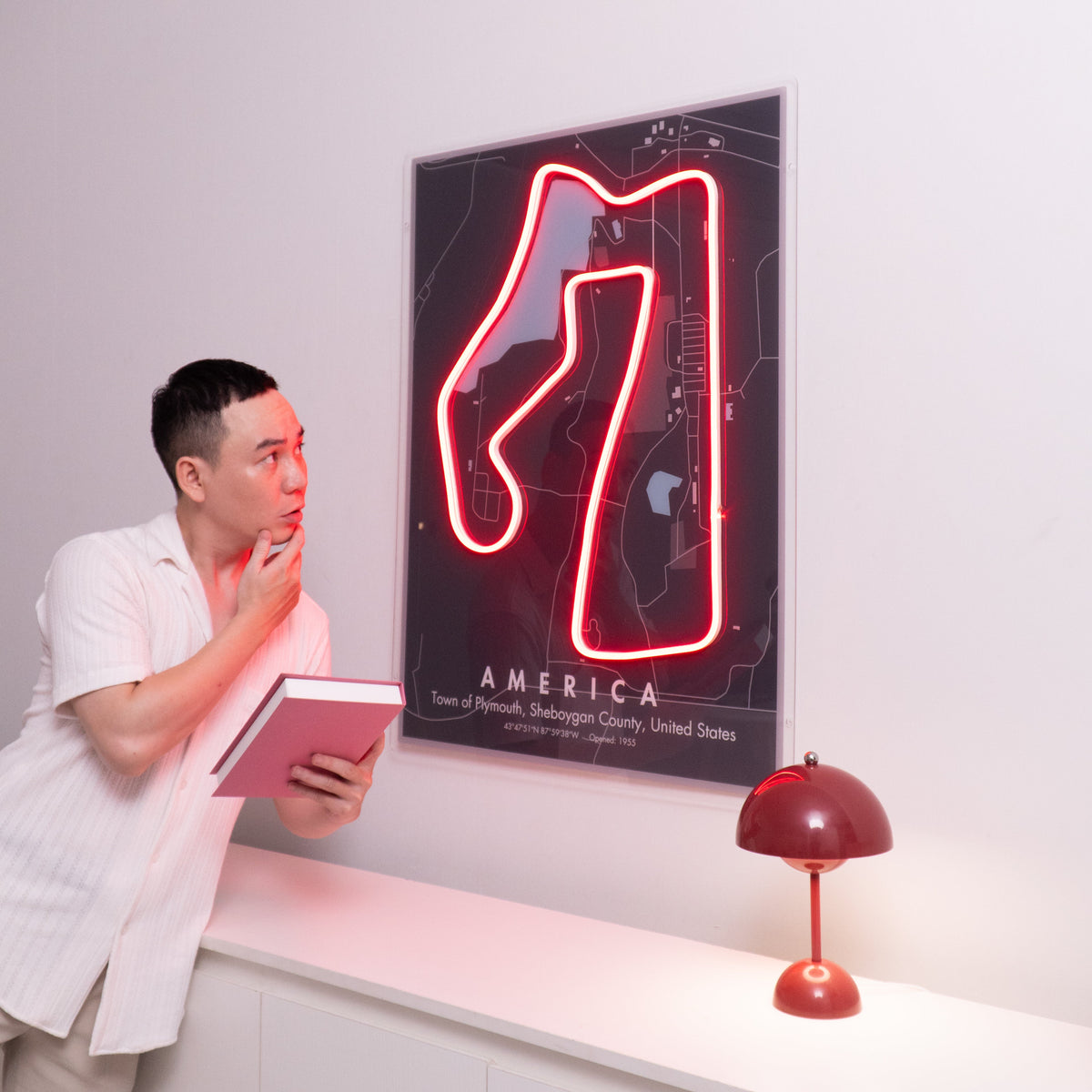 America Formula F1 Circuit LED Neon Sign Light Pop Art