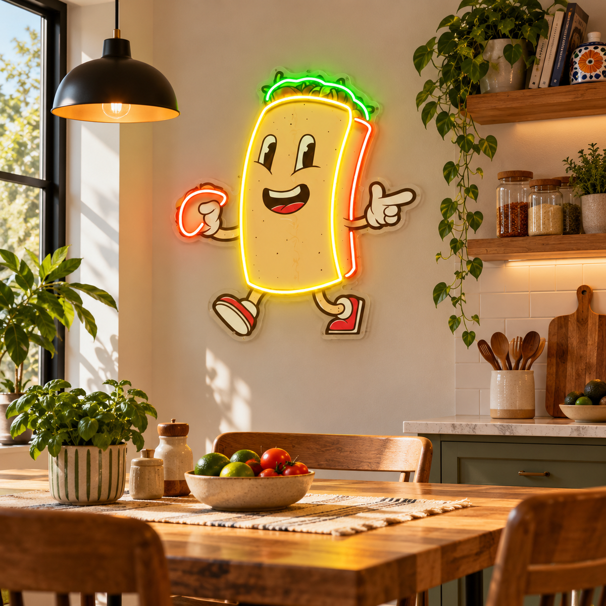 Cool Burrito LED Neon Sign Light Pop Art
