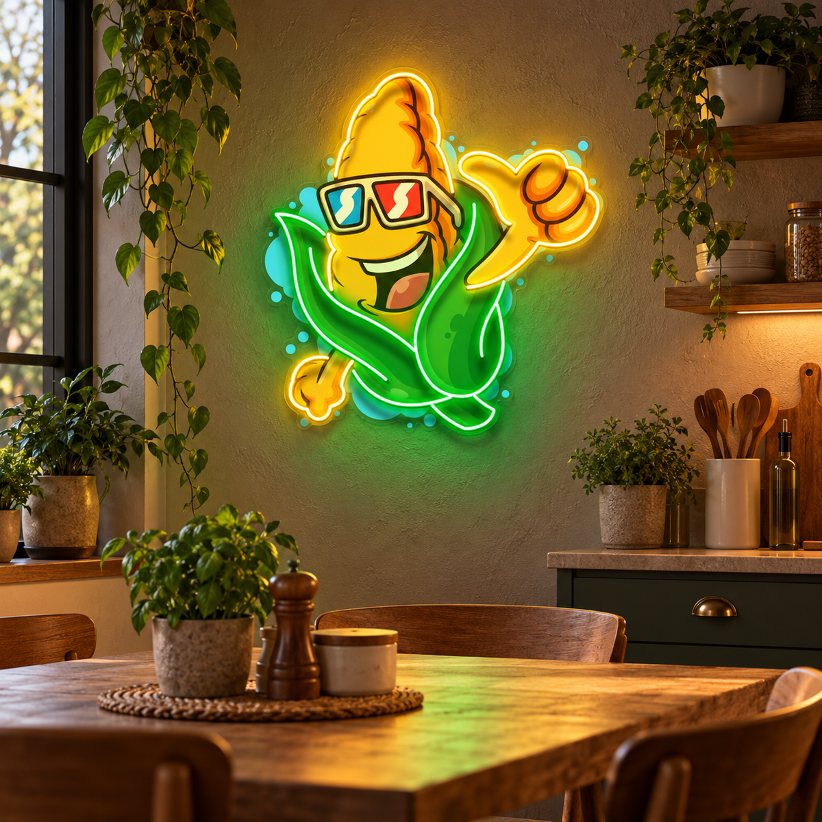 Cool Corn LED Neon Sign Light Pop Art