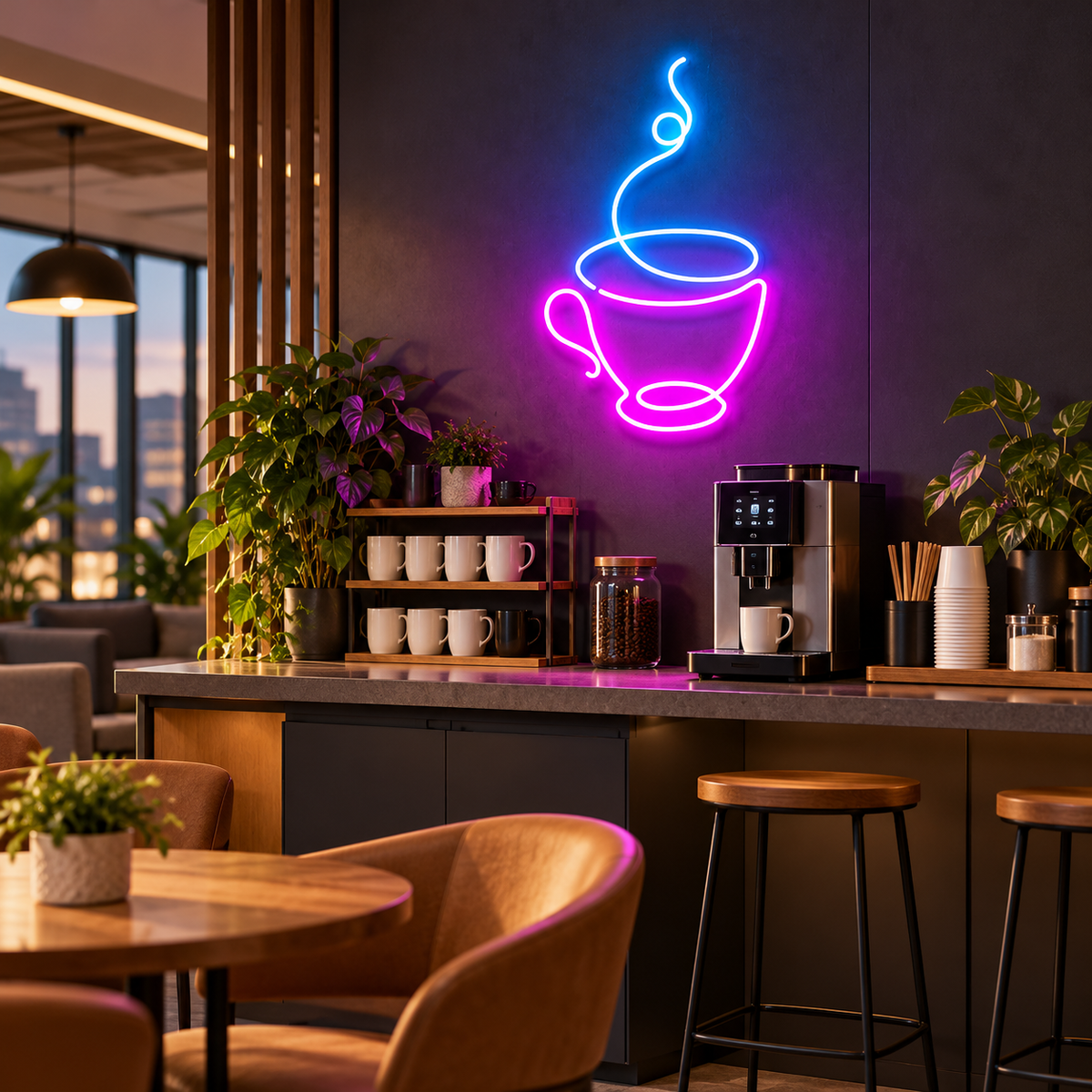 Coffee Cup Neon Sign