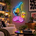 Cool Bottle Skateboard LED Neon Sign – Street Art & Skateboarding Wall Decor